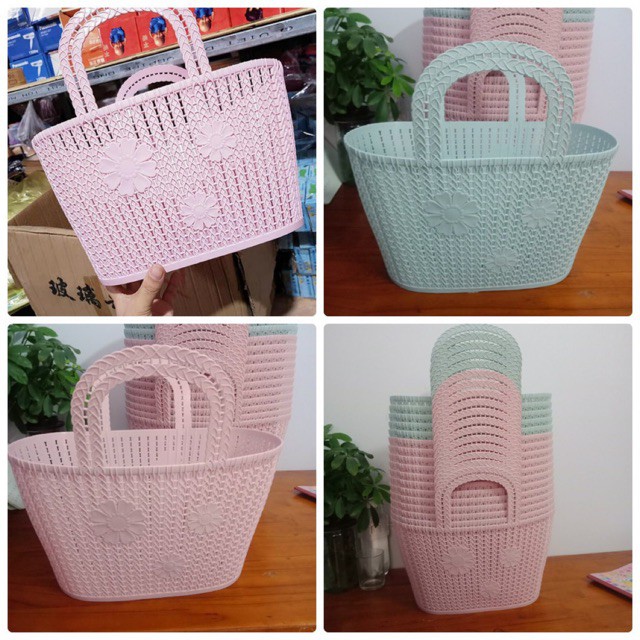 GIỎ ( LÀN ) ĐI CHỢ NHỰA DẺO MẪU MỚI