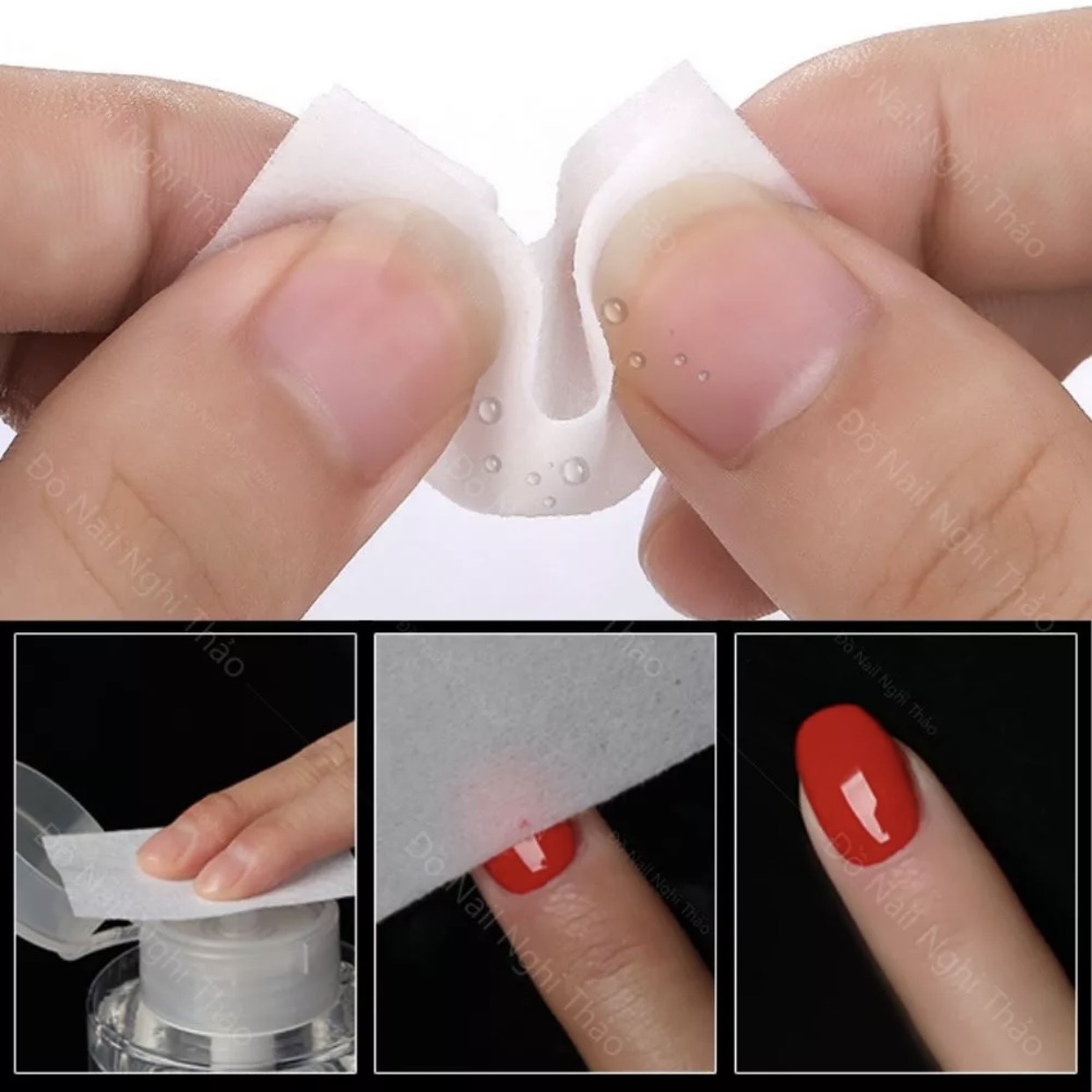 [Ảnh thật] Giấy Lâu Gel Nail, Giấy Chùi Gel (Loại 1)