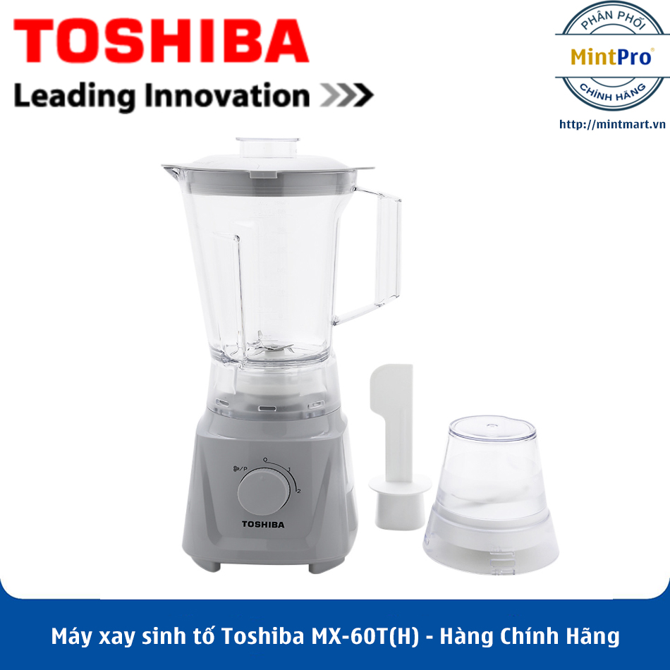 Máy Xay Sinh Tố Toshiba MX-60T(H) (600W - 1.5 Lít) - Hàng Chính Hãng