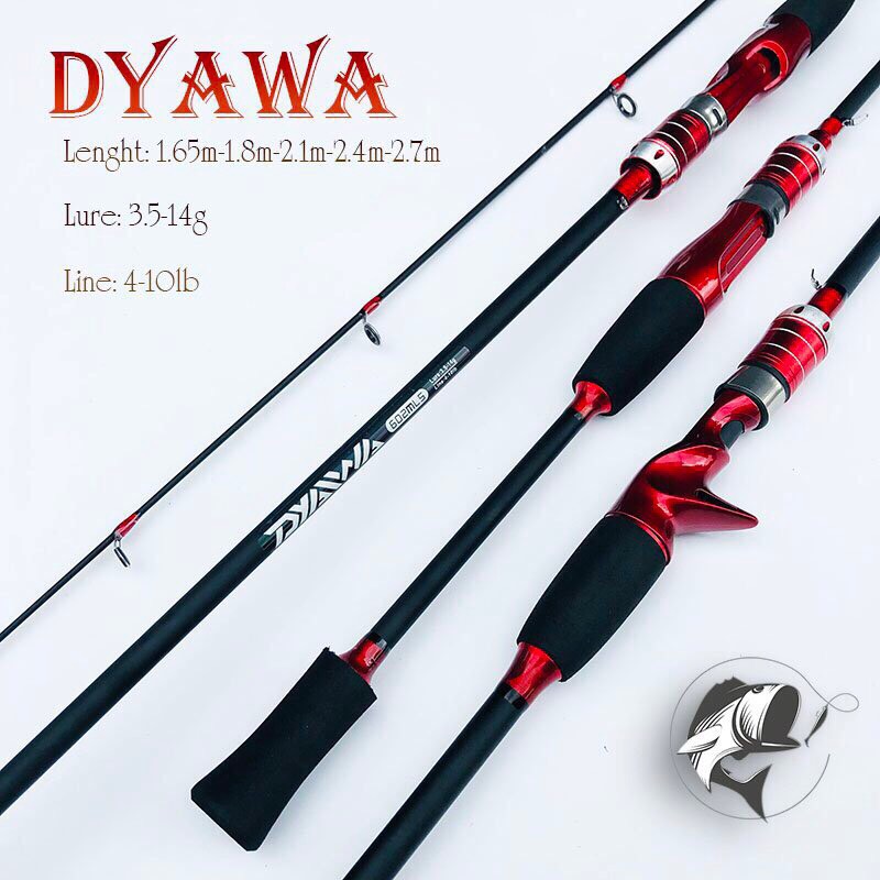 cần câu lure máy đứng,máy ngang DYAWA