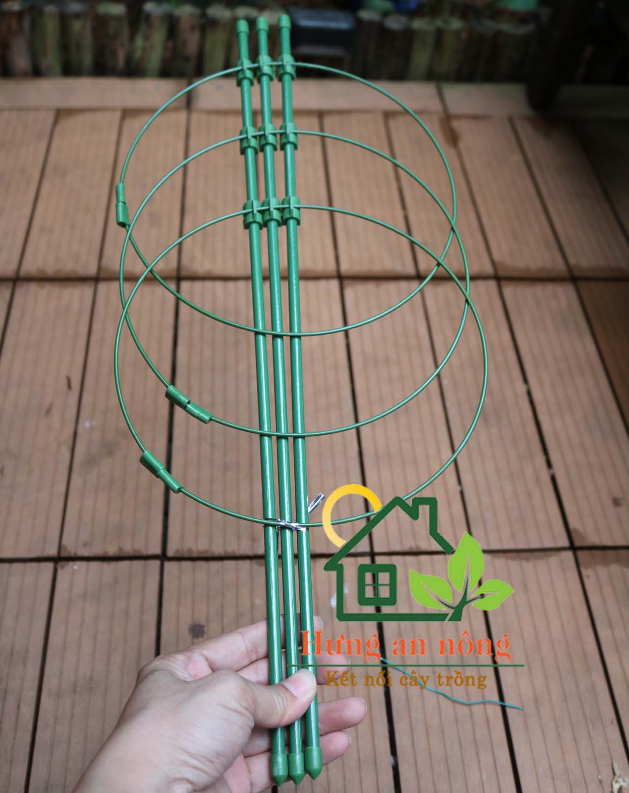 Bộ giá đỡ hoa hồng, cây cảnh, hỗ trợ dây leo size cao 45cm/75cm