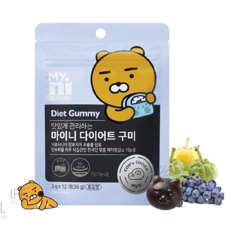 Kẹo Gấu Giảm Cân MyNi Selfcare Diet Gummy Kakao Friends (3g x 12) nhập khẩu