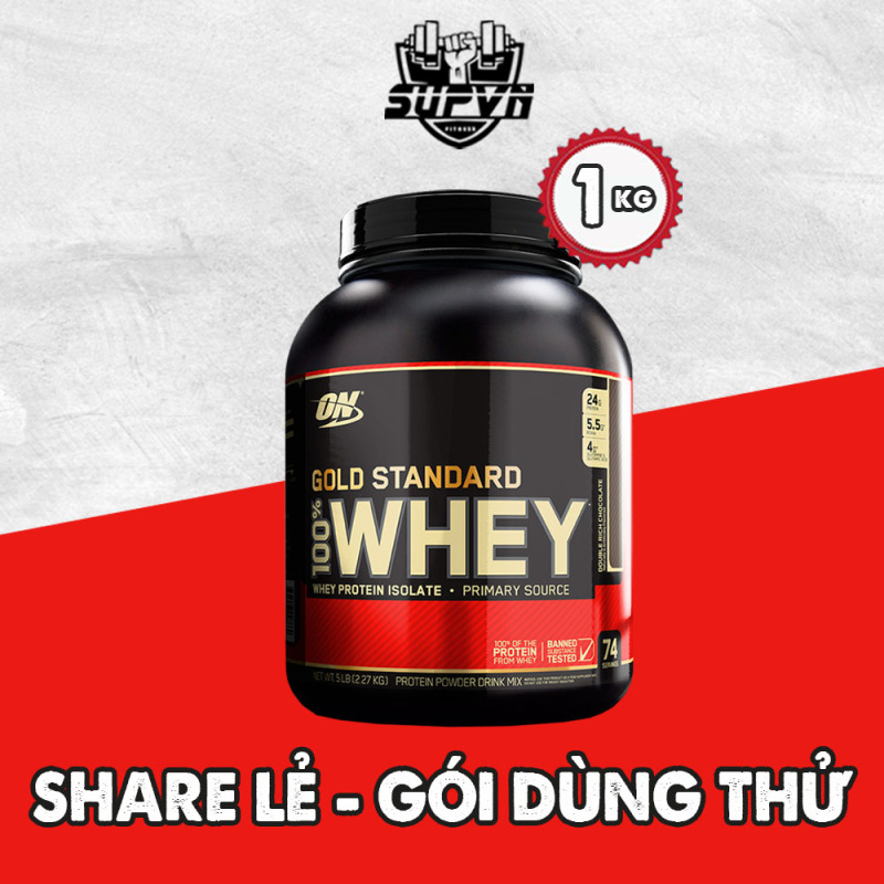 Whey On gold Stardard Optimum Nutrition 1kg - Sữa protein tăng cơ giảm mỡ - Whey protein share lẻ 1kg cao cấp