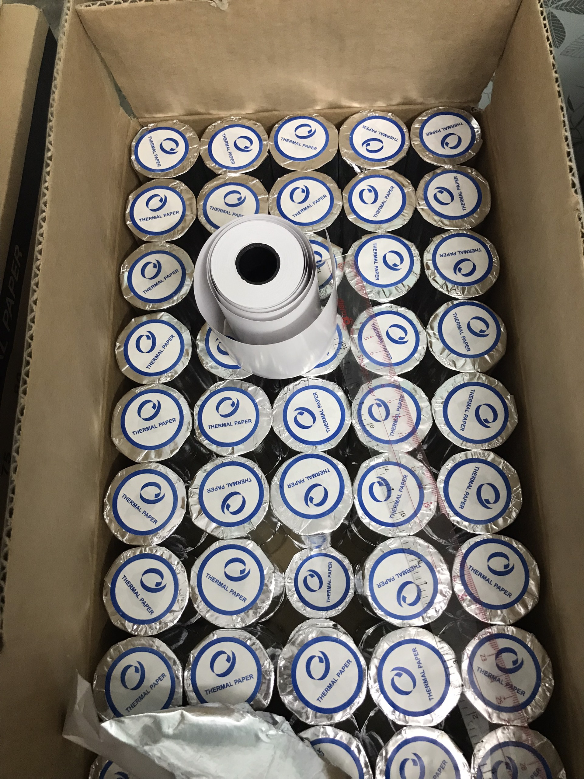 Giấy in hoá đơn K80 Phi 45( in bill, hoá đơn Kiot Việt, Sapo, Kpos,..) OJI