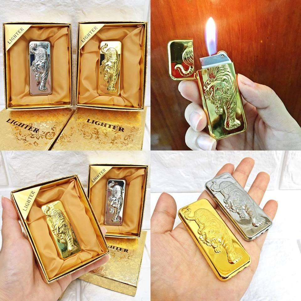 BẬT LỬA GAS ĐÁ HÌNH CỌP VÀNG, CỌP BẠC (CÓ HỘP) - (XÀI GAS) - Gia Phú Store