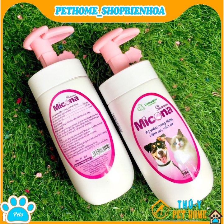 Sữa tắm ngừa nấm micona cho chó mèo an toàn hiệu quả