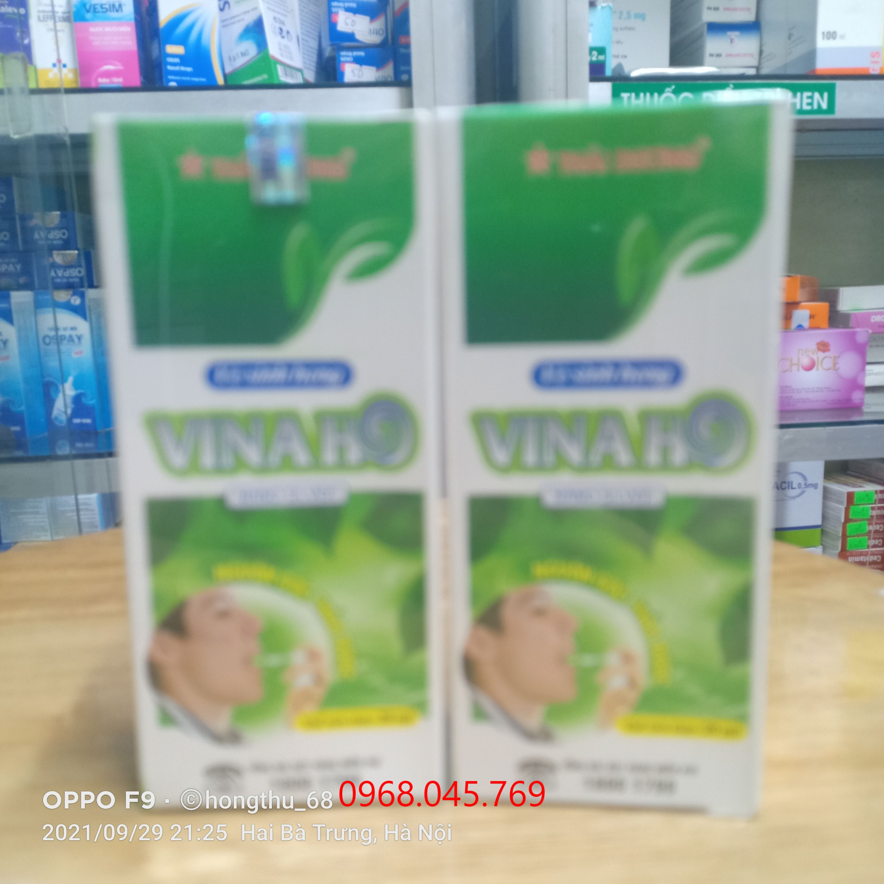 Xịt họng Vina ho sao thái dương
