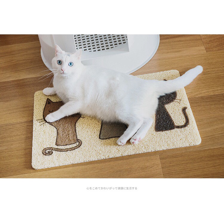 Thảm rối chống văng cát cho mèo size 40x60cm