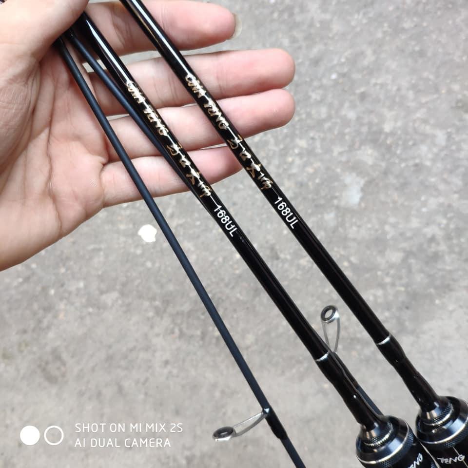 cần câu UL cán gỗ đọt dẻo lure suối