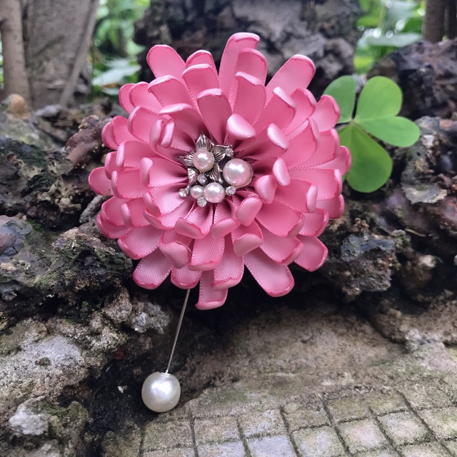 Hoa Cúc Cài Áo Dạ/Áo Dài/Vest [HANN HANDMADE - Hoa cài áo, phụ kiện thời trang sỉ]