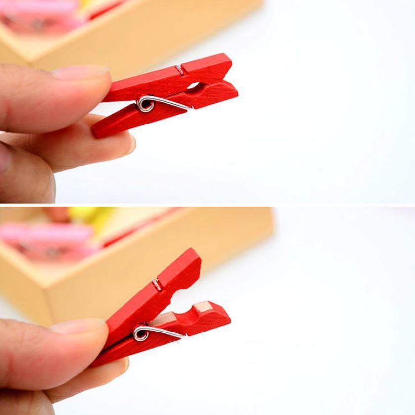 Set 20 kẹp gỗ và 2m dây treo ảnh