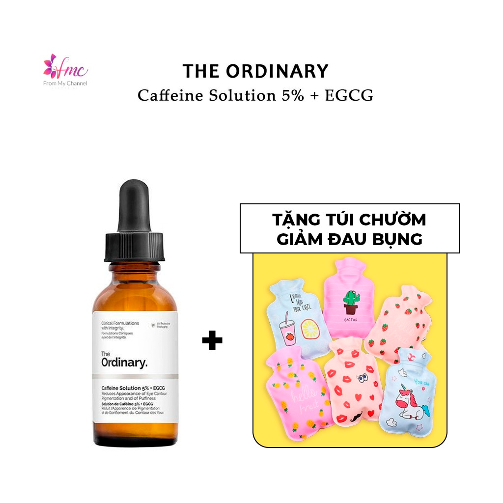 [MUA 1 TẶNG 1] Serum trị thâm mắt The Ordinary Caffeine +EGCG 30ml + Tặng 1 túi chườm giảm đau bụng