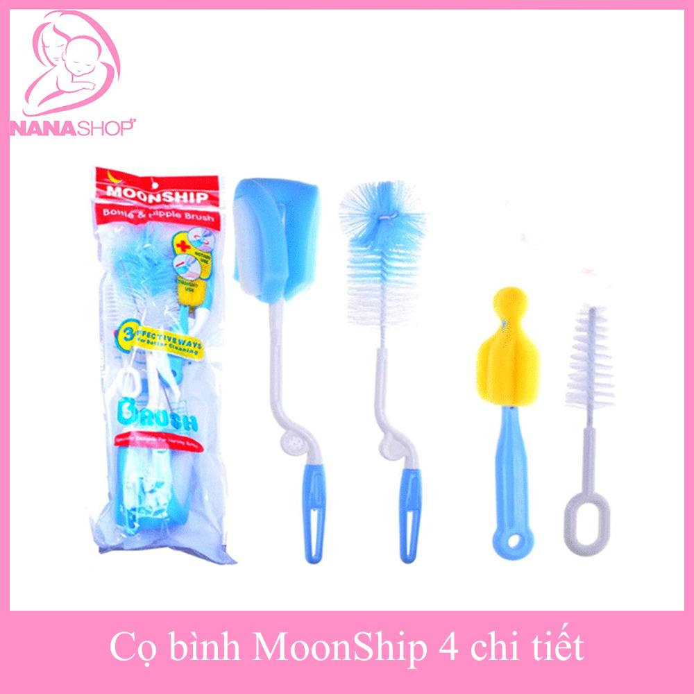 Bộ cọ bình 4 chi tiết xoay 360 độ MoonShip
