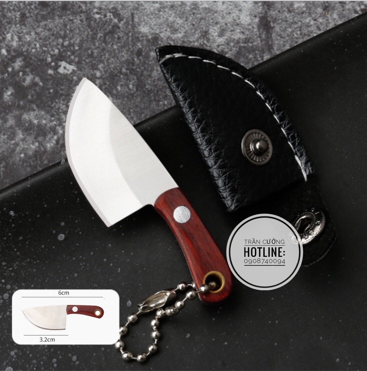 Dao bếp mini EDC tỉ lệ 1/12 nhỏ gọn (Nhiều Mẫu)