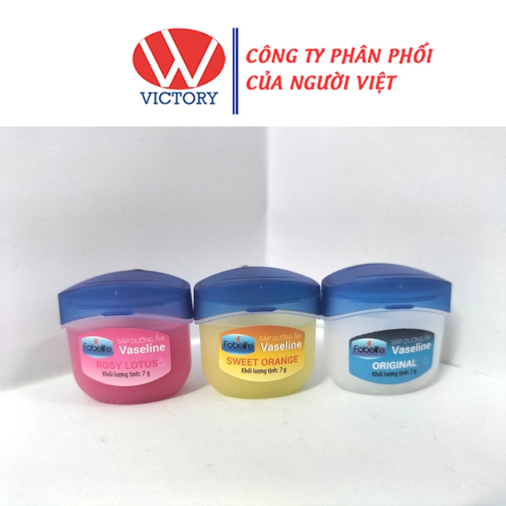 Sáp Dưỡng Ẩm Vaseline Fobelife giúp da và môi ẩm mịn, căng mọng - Size 7g & 15g - VIC Pharmacy