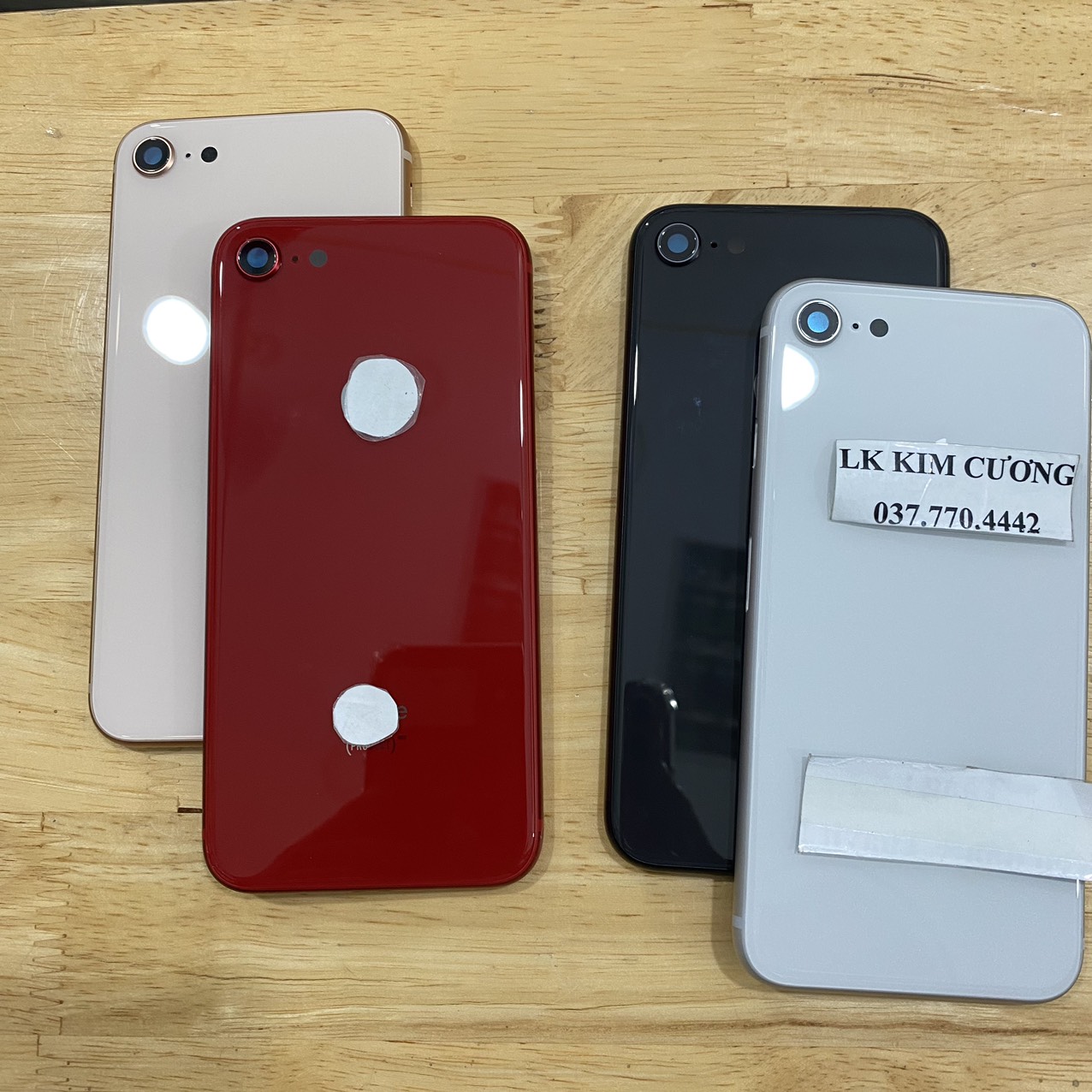 Bộ vỏ thay thế IP 8G ZIN(TEM ĐỎ)
