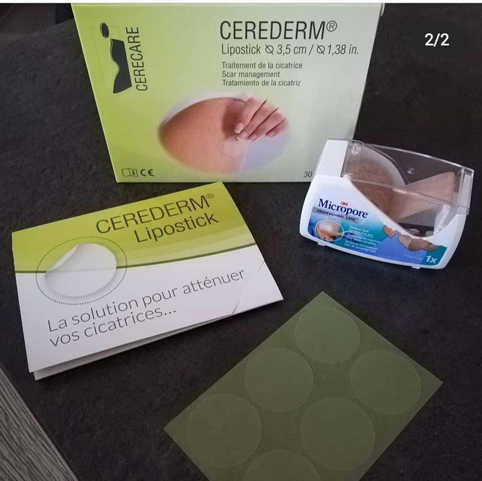 Miếng dán sẹo Cerederm phẫu thuật sau hút mỡ 10*20cm