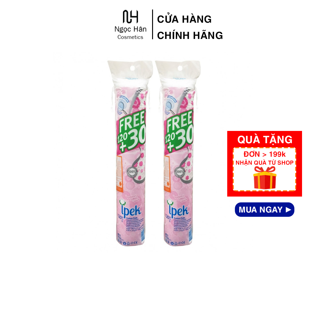 Bông tẩy trang Ipek Thổ Nhĩ Kì 150 Miếng