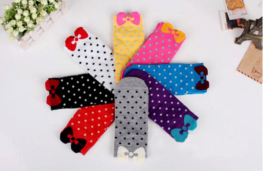 Combo 5 Vớ Chân Cho Bé Hình Nơ (4-5 tuổi)