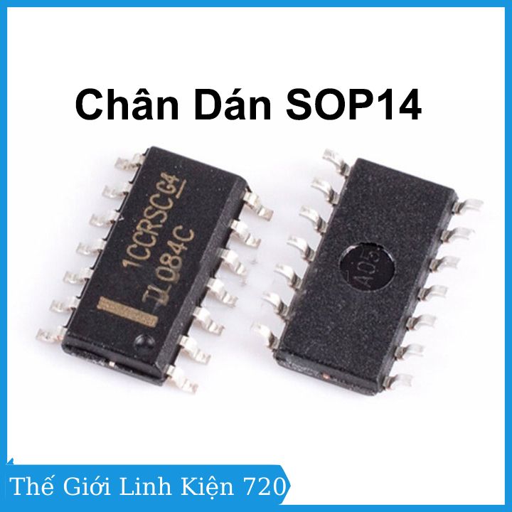 IC TL084 chân cắm DIP14 / chân dán SOP14