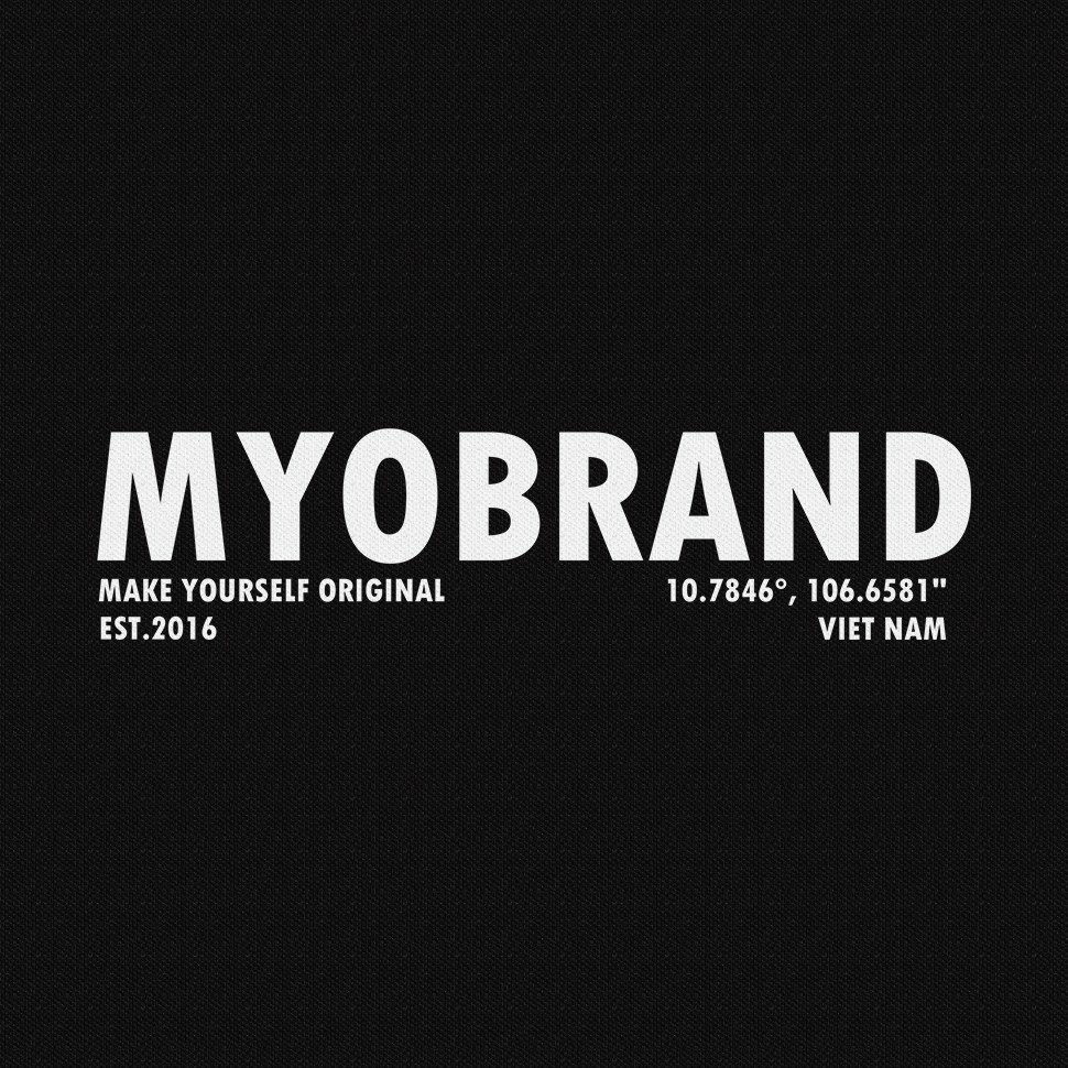 Áo Phông Oversize MYO Vải Cotton In Hình Coordinates