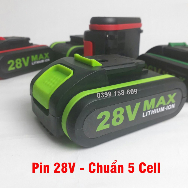 [ PIN DỰ PHÒNG ] Pin Máy khoan Hitachi 28v - 2 chức năng ( Máy khoan Hitachi xanh ) - Chuẩn 5 Cell