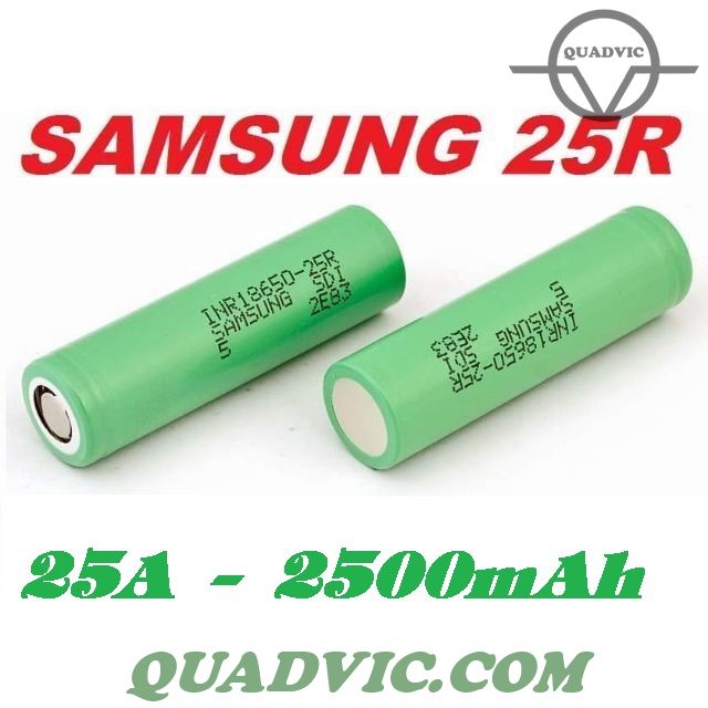[HCM]Pin lithium Samsung 25R 18650 2500mAh  25A