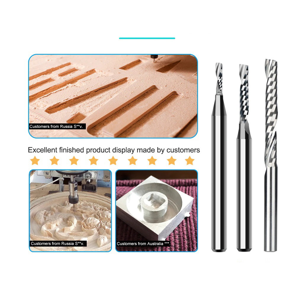 Mũi dao phay CNC 1 me xoắn D0.5 đến D6