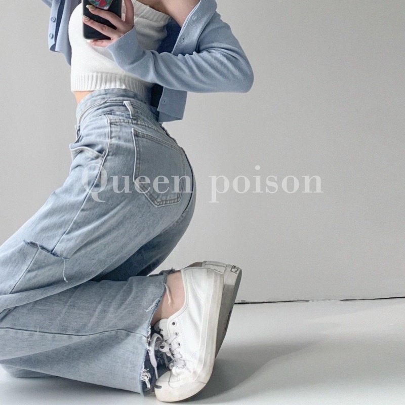 QUẦN JEAN DEMIN 2 CẠP DÁNG SUÔNG CÁ TÍNH