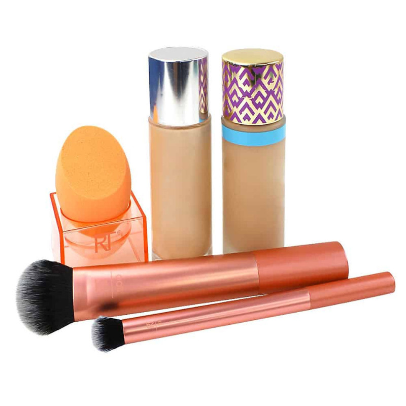 Bộ 2 Cọ Kèm Mút Và Khay Đựng Mút Real Techniques Ultimate Base Set