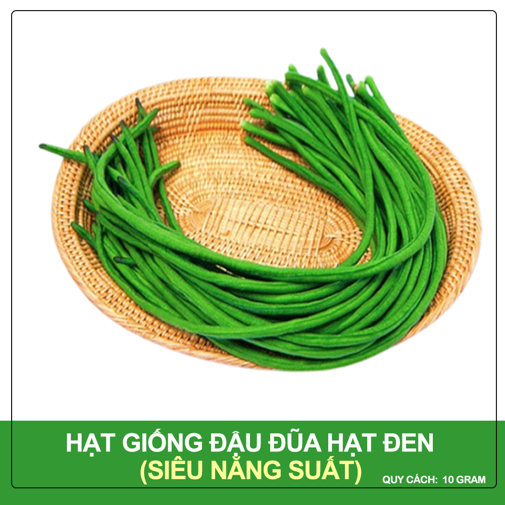 Hạt Giống Đậu Đũa Hạt Đen Phú Nông Gói 10 gram
