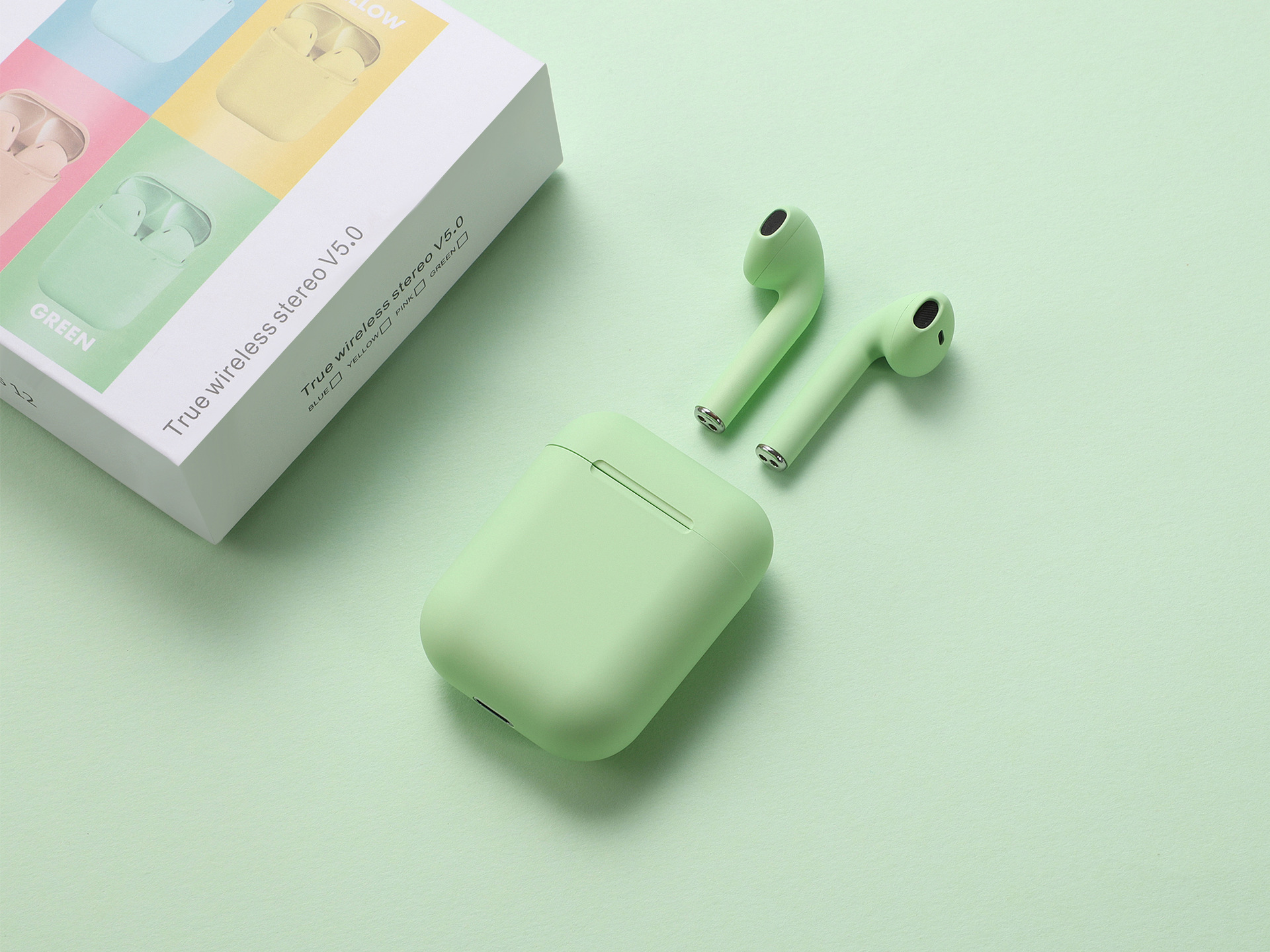 Tai nghe bluetooth không dây Inpods i12 TWS cảm ứng điều khiển, tai phone blutooth i12 cảm biến âm thanh cho Android iOS Sagopy