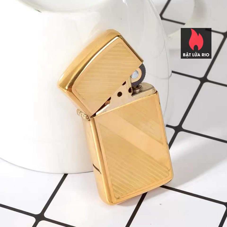 Bật lửa Zippo 29724 – Zippo Lines Design Slim Brass