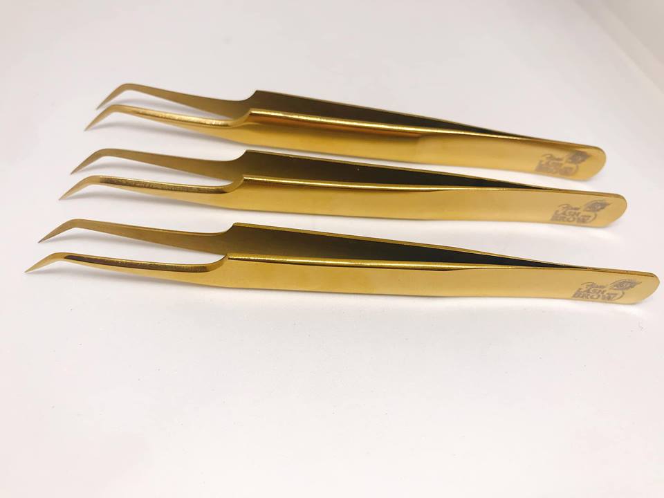 [Chính hãng] Nhíp nối mi L90 (L90° SHAPE TWEEZERS) Hoa beauty Lashesvn