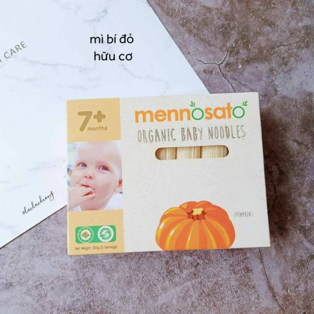 Mì ăn dặm rau củ hữu cơ Mennosato cho bé (mỳ sợi rau củ tách muối)
