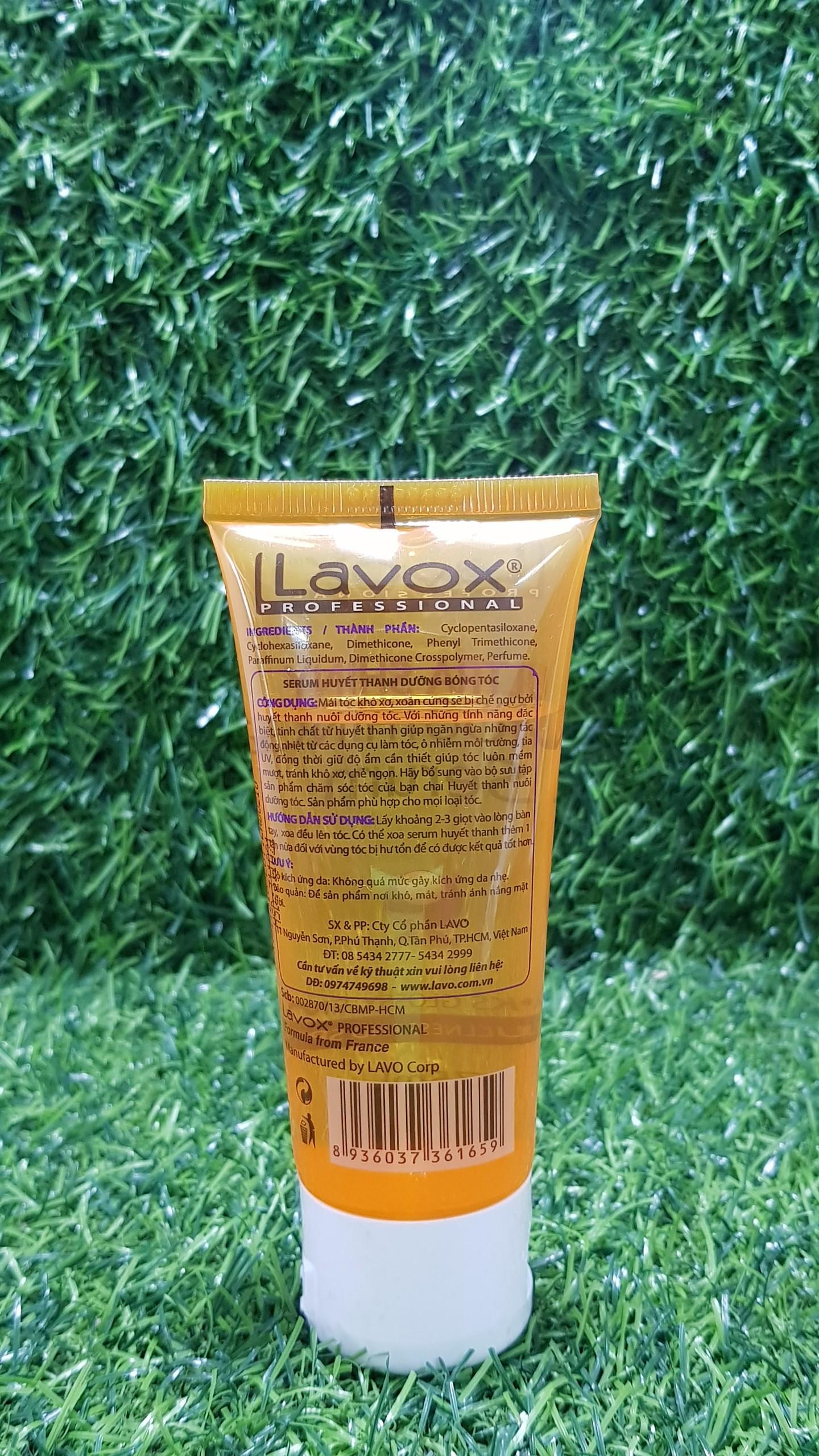[HCM]Serum huyết thanh dưỡng bóng tóc Lavox 75ml