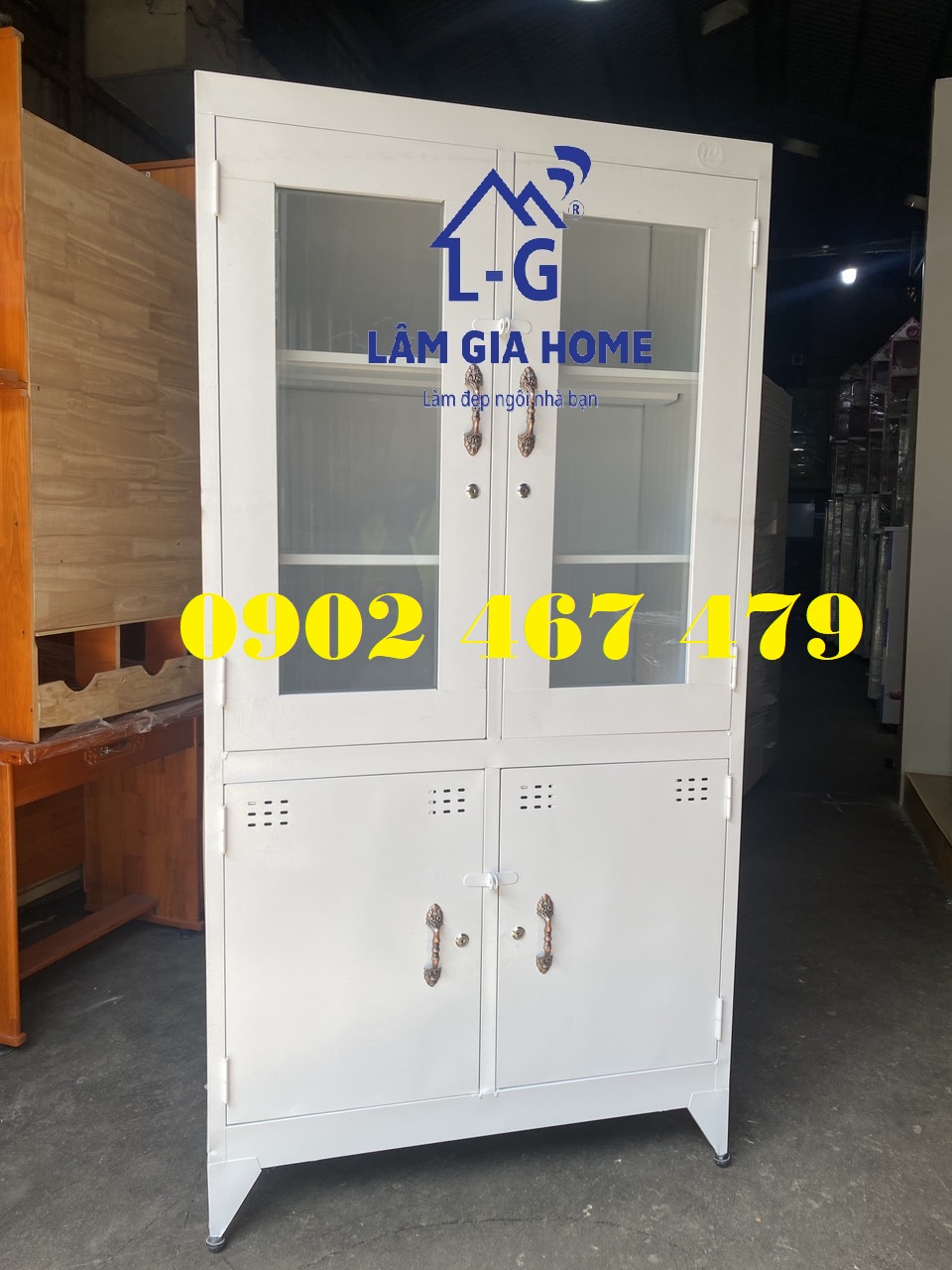 {GIAO NHANH TRONG NGÀY} Tủ hồ sơ kính mẫu 2 cánh