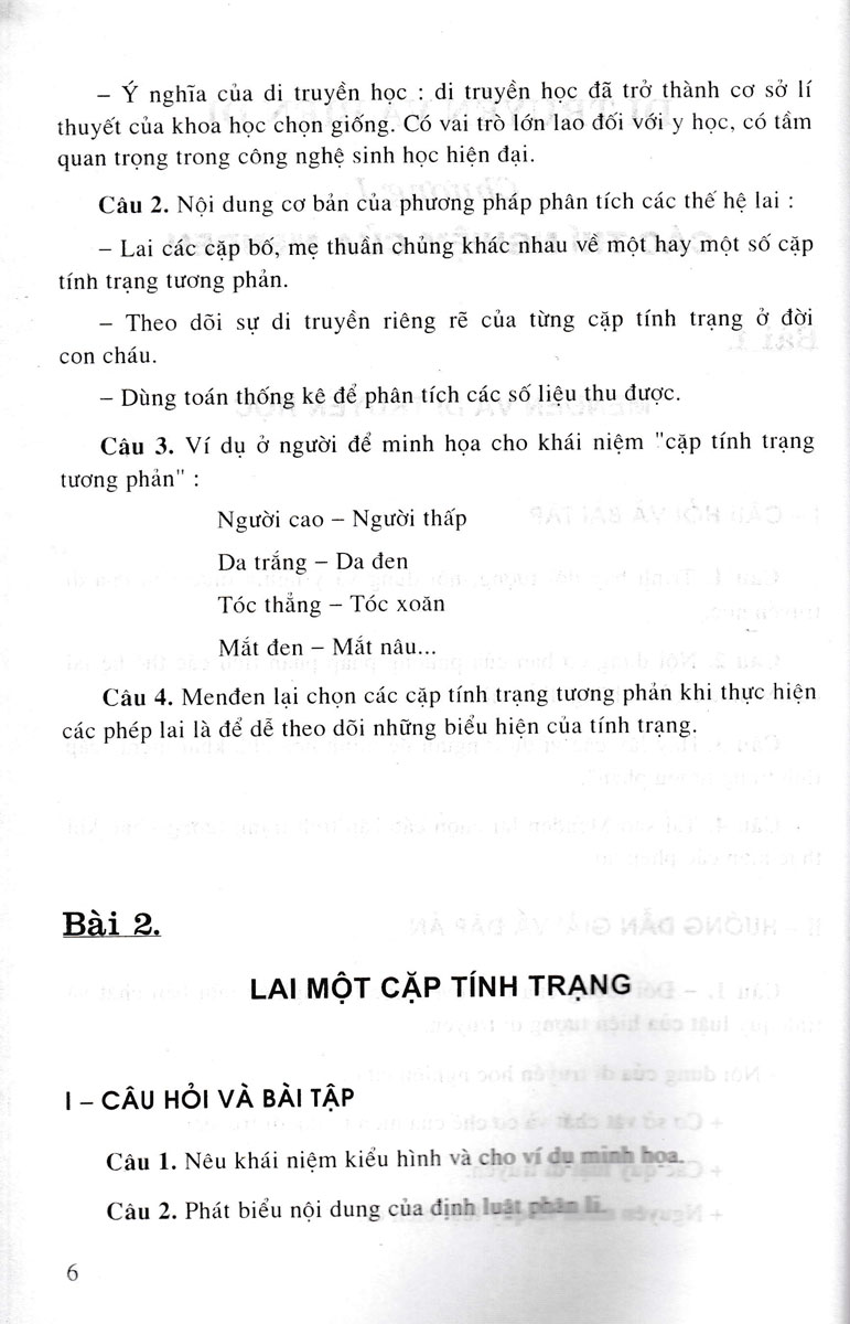 Giải Bài Tập Sinh Học Lớp 9