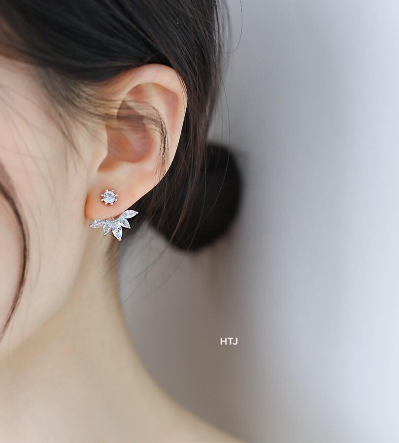 Bông tai nữ bạc ta MS75A