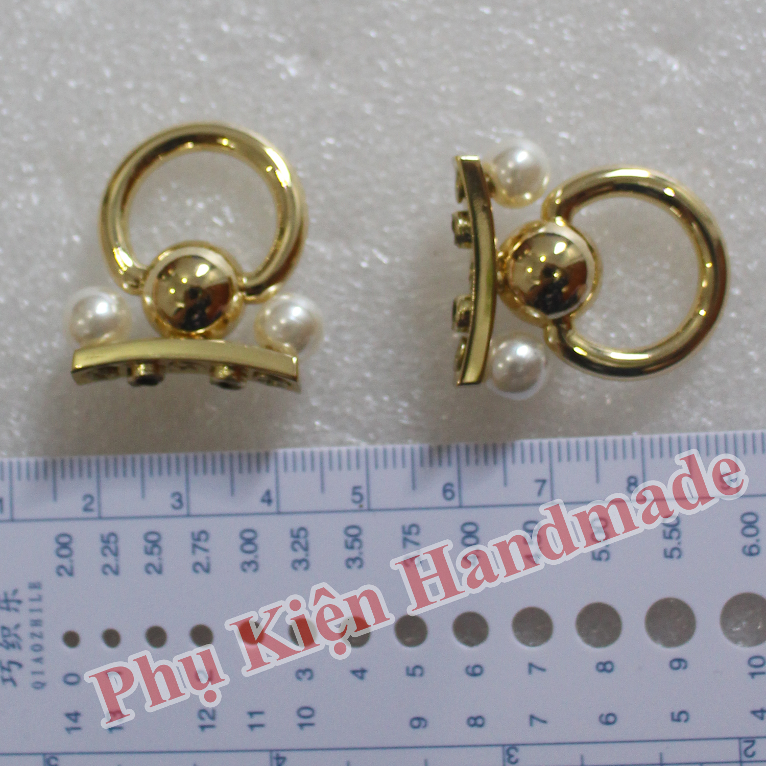 Round Pearl Beads 55K/Pair for Making Handbags