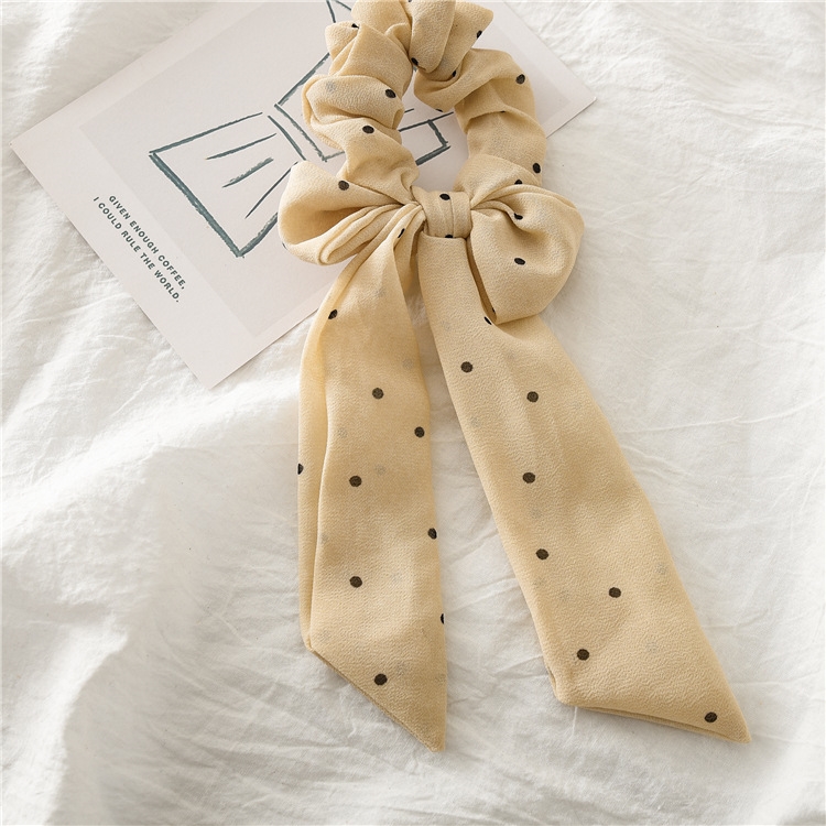 Dây cột tóc vải thắt nơ Scrunchies