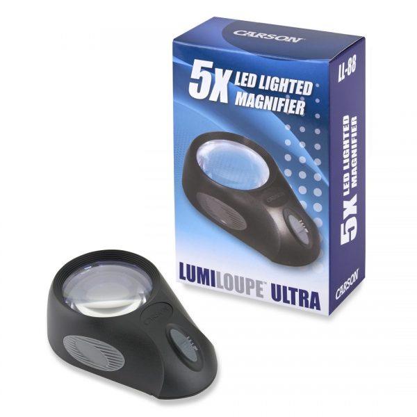 Kính lúp carson lumiloupe ultra ll-88 có đèn - usa