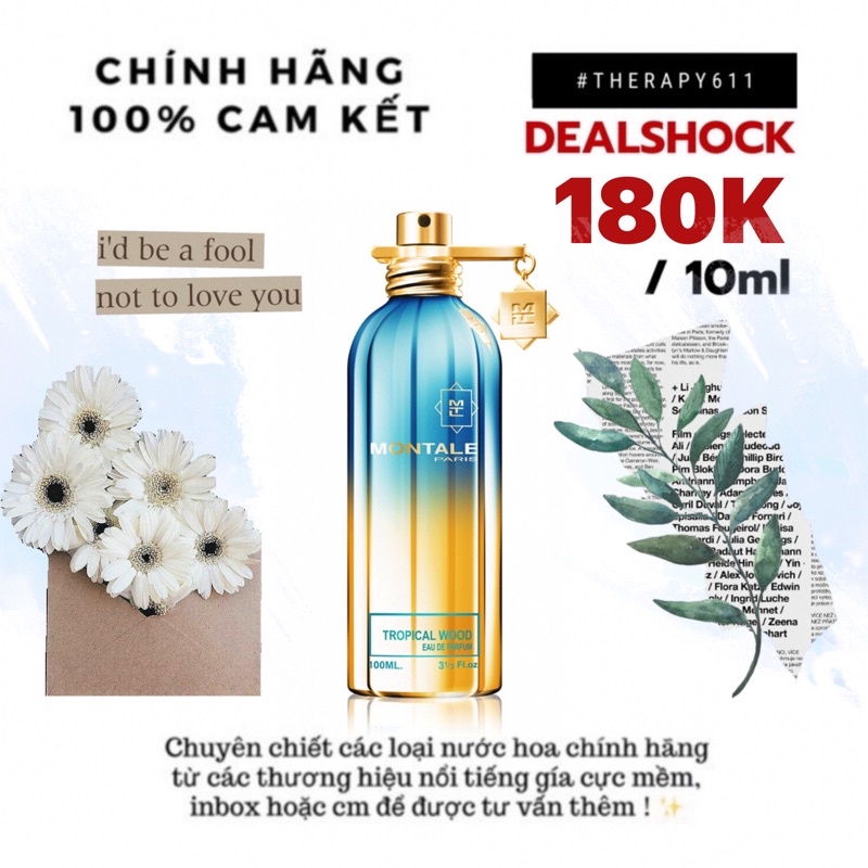 Mẫu Thử Nước hoa dùng thử Montale Tropical Wood Unisex 5ml/10ml/20ml