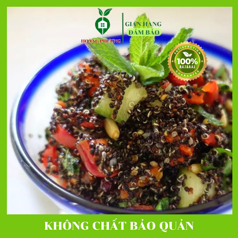 Hạt Quinoa Đen (Hạt diêm mạch) Hữu Cơ Peru 500g *FREESHIP* Diêm Mạch Hữu Cơ Đen
