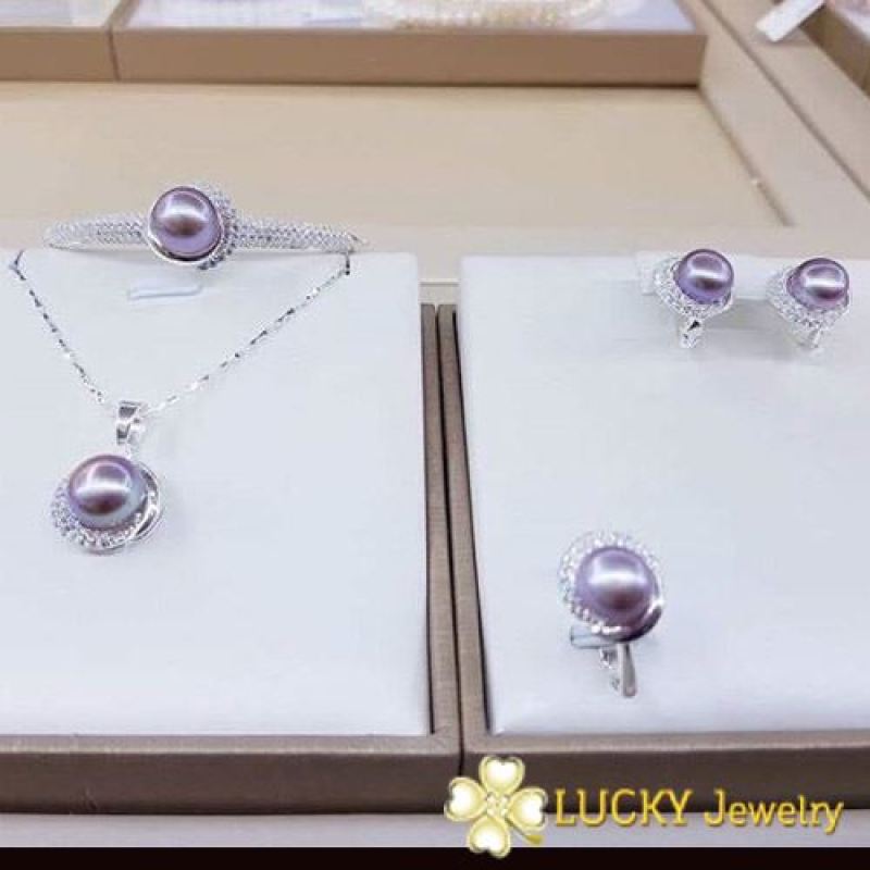 Bộ trang sức Ngọc Trai Lucky Jewelry LJ511 Vàng 10K
