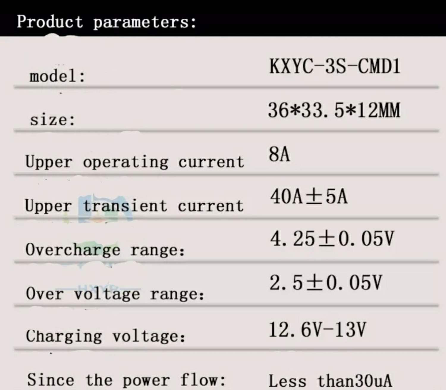 MẠCH BẢO VỆ PIN 3S-12.6V  XẢ MAX 40A tức thời