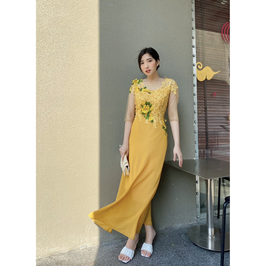đầm váy dài dạ hội thiết kế sang trọng