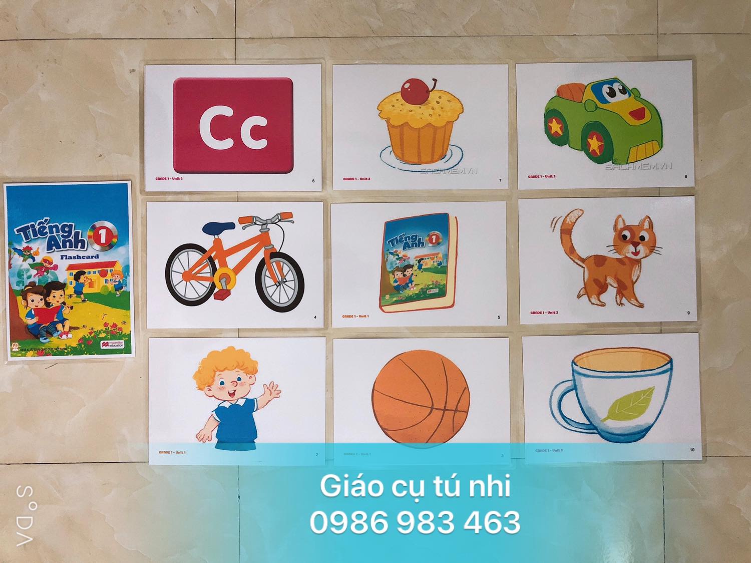 Flashcard Tiếng Anh lớp 1 - macmillan -ép plastics