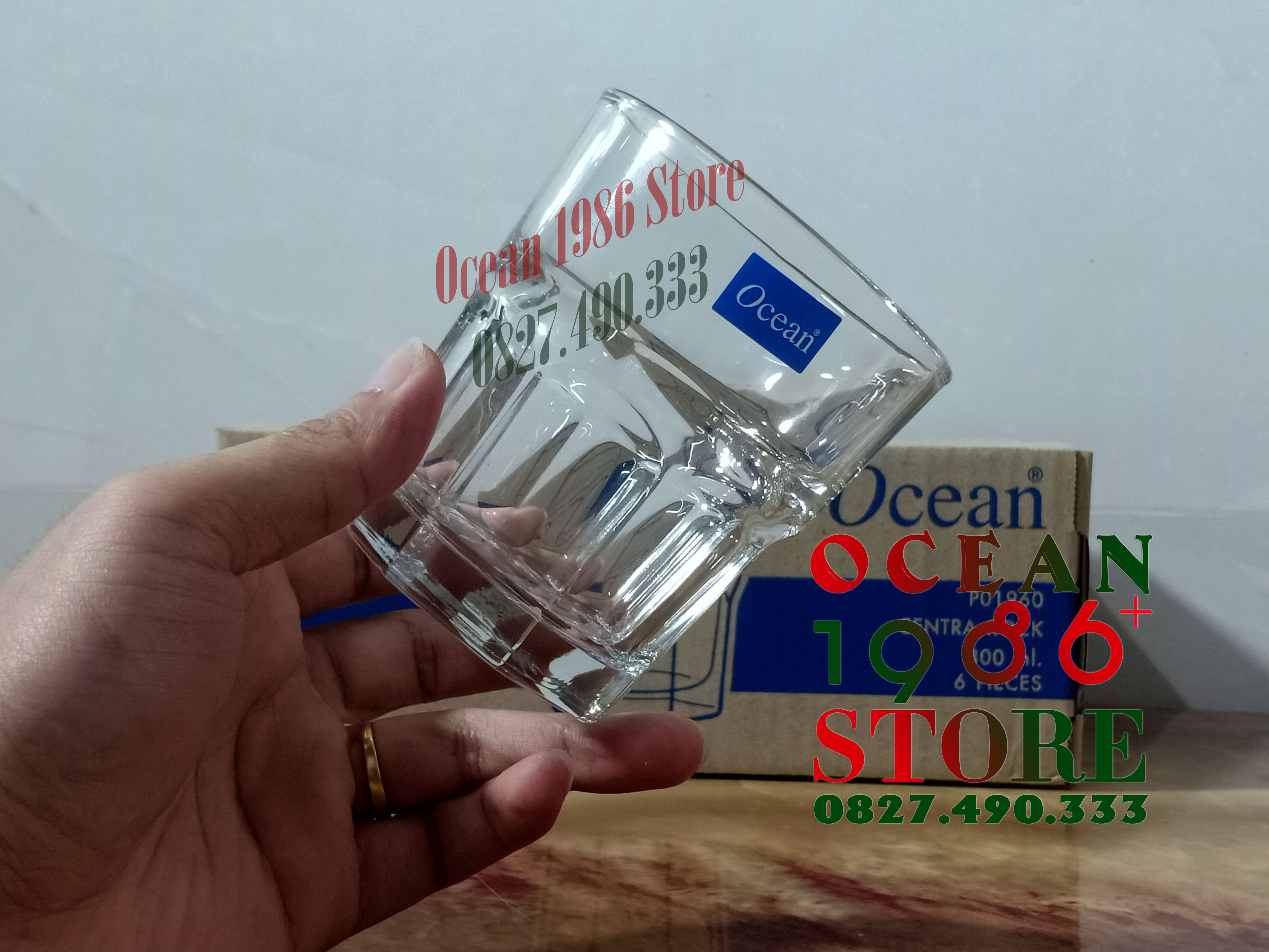 Bộ 6 Cốc Thủy Tinh Centra Rock Ocean – P01960- 300ml
