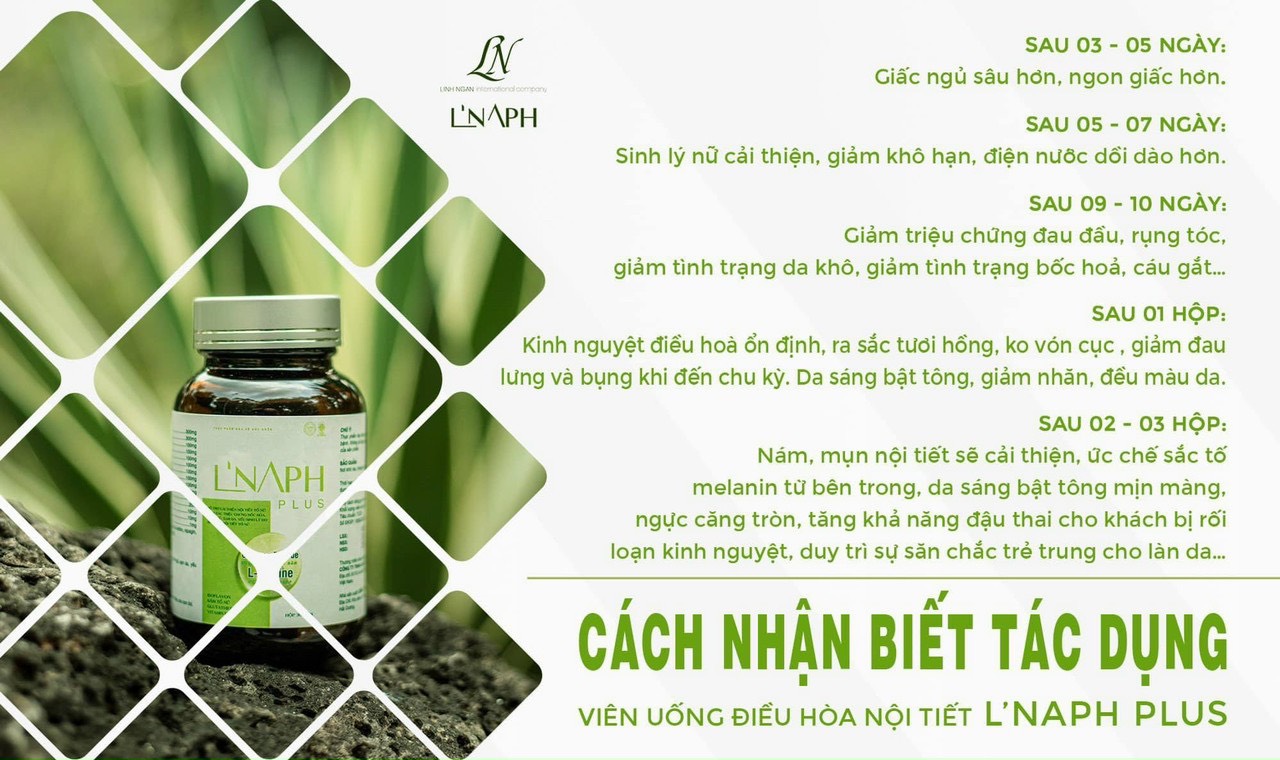 Viên Uống L’naph Plus - Cân Bằng Nội Tiết Tố, Giảm Nám, Sáng Da Hồng Hào